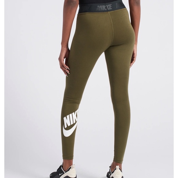 Dark green nike leggings Clearance
